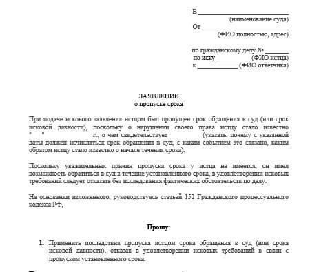 Понимание сроков подачи иска