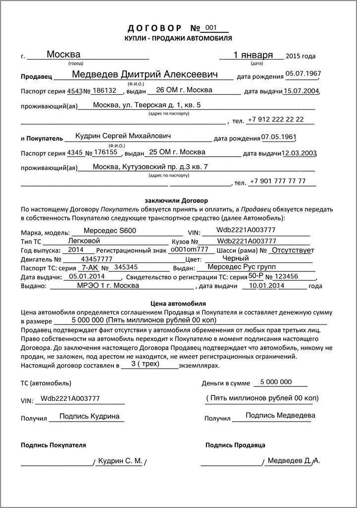 Пошаговое руководство по подписанию договора купли-продажи автомобиля по доверенности