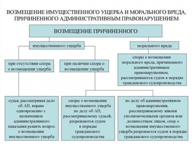 Различие между штрафами, уплаченными государству, и компенсацией ущерба