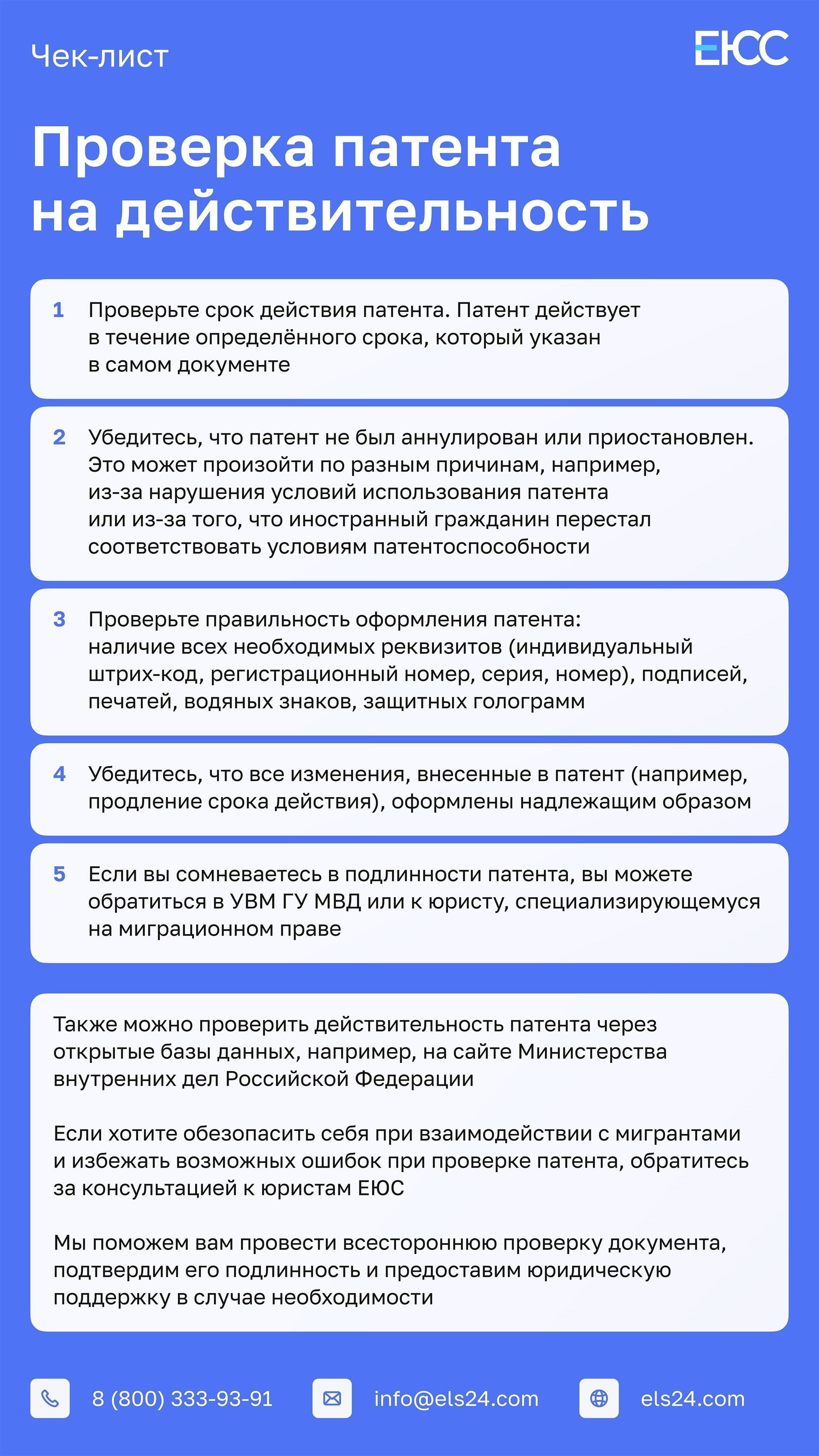 Шаг 1: Убедитесь, что патент действителен